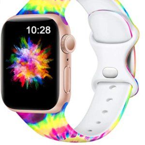 FLAPI Silicone Printed Colorful Band for iWatch 42mm/44mm